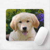 Charming Goldie Dog Puppy Portrait Mousepad (Mit Mouse)