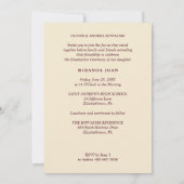 Charming Graduation Cap 5-Photo Collage Floral Einladung (Rückseite)