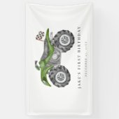 Charming Green Quad Bike Geburtstag Banner (Vertikal)