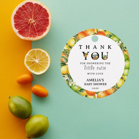 Charming Greenery Niedlich Vielen Dank Geschenkanhänger