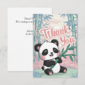 Charming Gruß Panda Dankeskarte (Vorne/Hinten)