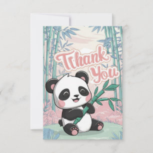 Charming Gruß Panda Dankeskarte