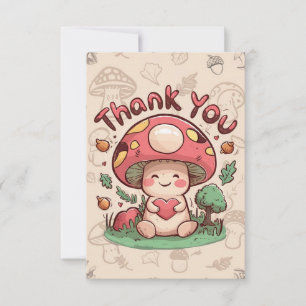 Charming Grußraum Mushroom Danke Karte