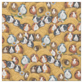 Charming-Guinea Pig Haystack Stoff (Nahaufnahme)