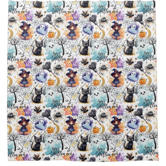 Charming Halloween Duschvorhang (Vorderseite)