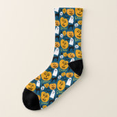 Charming Halloween Pumpkins Spooky Ghost Socken (Links - Außen)