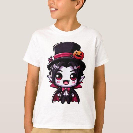 "Charming Halloween Vampire Character" T-Shirt (Vorderseite)