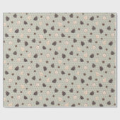 Charming Handmade Ornaments Light Blue Wallpaper Geschenkpapier (Flach)