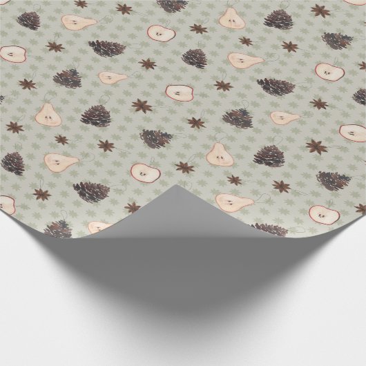 Charming Handmade Ornaments Light Blue Wallpaper Geschenkpapier (Ecke)