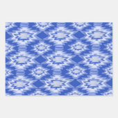 Charming Hanukkah Patterns Stars Sweaters Blue Geschenkpapier Set (Vorderseite 2)