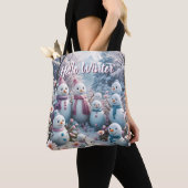 Charming Happy Snowman Family Winter Tasche (Von Nahem)