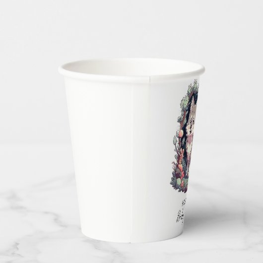 Charming Happy Wolf Baby Shower Pappbecher (Rechts)