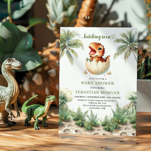 Charming Hatching Soon Baby Shower Digital Card Einladung