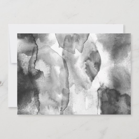 Charming Heart Brush Script Virtual Wedding Einladung (Rückseite)