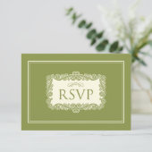Charming Heart RSVP Card (Wald) Karte (Stehend Vorderseite)