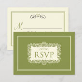 Charming Heart RSVP Card (Wald) Karte (Vorne/Hinten)