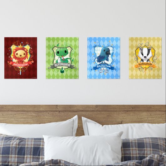 Charming HOGWARTS™ House Wappen Bilderwand Sets (Schlafzimmer)