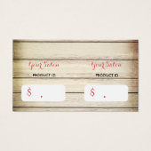 Charming Holzschere und Rose Hang Tags (Vorderseite)
