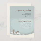 Charming House Erwärmung Party Einladung (Vorne/Hinten)