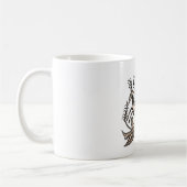 CHARMING ILLUSTRATION VINTAG! ALT! KURZ! KAFFEETASSE (Links)