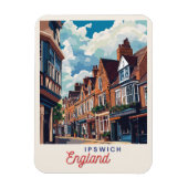 Charming Ipswich England Magnet (Vertikal)