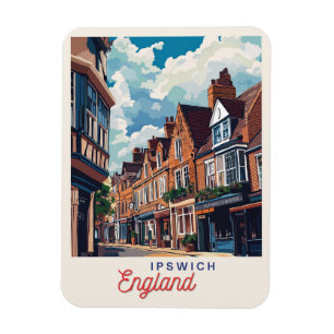 Charming Ipswich England Magnet