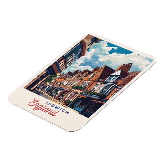 Charming Ipswich England Magnet (Linke Seite)