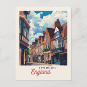 Charming Ipswich England Postkarte (Vorderseite)
