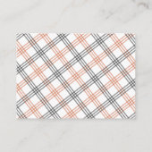 Charming Ivory Pumpkin Floral Books for Baby Begleitkarte (Rückseite)