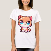 Charming Kawaii Cat T-Shirt (Vorderseite)