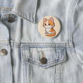 Charming Kawaii Kitten Button (Beispiel)