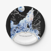 Charming Kids' Wolf Geburtstag Pappteller (Vorderseite)
