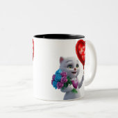 Charming Kitten National Cat Day T - Shirt Zweifarbige Tasse (VorderseiteRechts)