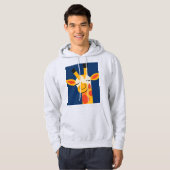 Charming Lächeln Giraffe - Spielerisches, fröhlich Hoodie (Vorne ganz)