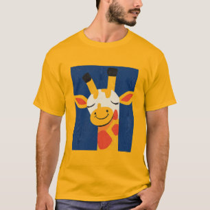 Charming Lächeln Giraffe - Spielerisches, fröhlich T-Shirt