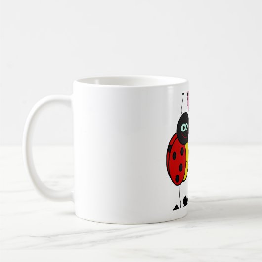 Charming Ladybug Keramik Tasse (Links)