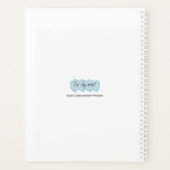 Charming Ladybug mit farbenfrohen Herzballons Planer (Rückseite)