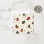 Charming Ladybug Notecards | naturgemäß Inspiriert Mitteilungskarte (Vorderseite/Rückseite Beispiel)