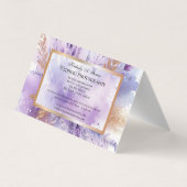 Charming Lavender Folgekarte Business Card Visitenkarten (Rückseite)