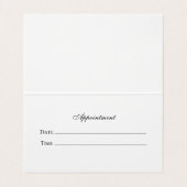Charming Lavender Folgekarte Business Card Visitenkarten (Innenseite Aufgefaltet)