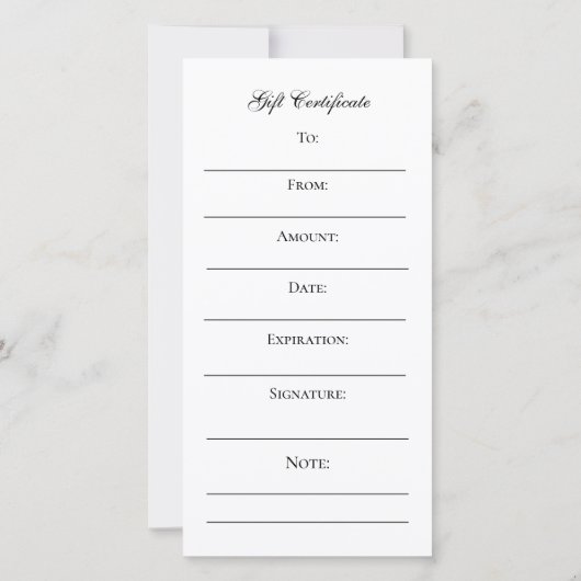 Charming Lavender Geschenkgutschein (Rückseite)