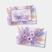 Charming Lavender Name Tag Abzeichen Ausweis (Front & Back)