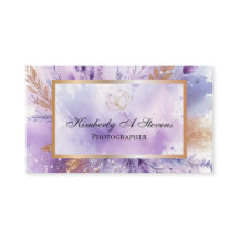 Charming Lavender Std., 3,5" x 2,0" Visitenkarte