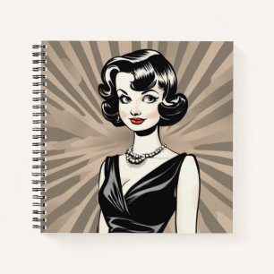Charming LBD Vintag Chic Little Black Dress Diary Notizblock