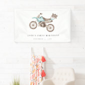 Charming Light Blue Dirt Bike Banner (Insitu)