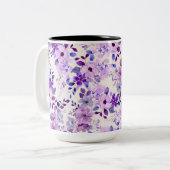 Charming Lila botanisch Zweifarbige Tasse (Vorderseite Links)