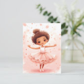 Charming Little Ballerina Postcard Postkarte (Stehend Vorderseite)