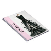 Charming Little Black Dress Memoir (LBD) Notizblock (Rechte Seite)