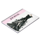 Charming Little Black Dress Memoir (LBD) Notizblock (Linke Seite)