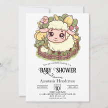 Charming Little Sheep Baby Dusche